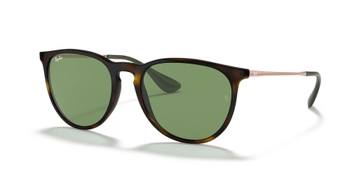 Ray-Ban RB4171 Erika Mix de Culoare, M (54 - 18) / lentile Verzi și broasca Țestoasă, ochelari de Soare cadru