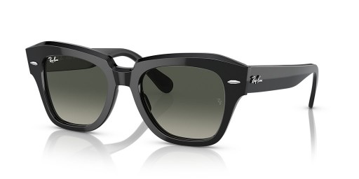 Ray-Ban RB2186 Stat Stradă M (49 - 20) / lentile Gri și Negru cadru ochelari de Soare