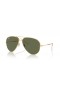 Ray-Ban RB3825 Vechi Aviator XXL (62 - 14) / lentile Verzi și ramă de Aur, ochelari de Soare