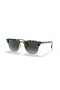 Ray-Ban RB3016 Clubmaster Fleck L (51 - 21) / lentile Gri și broasca Țestoasă, ochelari de Soare cadru