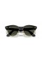 Ray-Ban RB2341 Clubmaster Mod M (51 - 19) / lentile Verzi și Negre, ochelari de Soare cadru