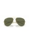 Ray-Ban RB3825 Vechi Aviator XXL (62 - 14) / lentile Verzi și ramă de Aur, ochelari de Soare