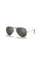 Ray-Ban Aviator rb3025-Oglinda XL (58 - 14) / lentile Gri si rama de Argint ochelari de Soare