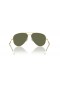 Ray-Ban RB3825 Vechi Aviator XXL (62 - 14) / lentile Verzi și ramă de Aur, ochelari de Soare
