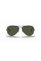 Ray-Ban RB3025-Aviator Large Metal II XXL (62 - 14) / lentile Verzi și Negre, ochelari de Soare cadru