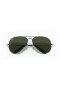 Ray-Ban RB3025-Aviator Large Metal II XXL (62 - 14) / lentile Verzi și Negre, ochelari de Soare cadru