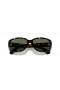 Ray-Ban RB4101 Jackie Ohh M (58 - 17) / lentile Verzi și broasca Țestoasă, ochelari de Soare cadru