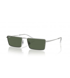 Ray-Ban RB3741 Emy Bio pe Baza de XXL (59 - 17) / lentile Verzi și Argint cadru ochelari de Soare