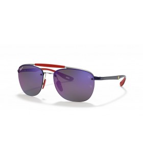 Ray-Ban RB3662M Scuderia Ferrari Collection XL (59 - 17) / lentile Albastre È™i Argint cadru ochelari de Soare