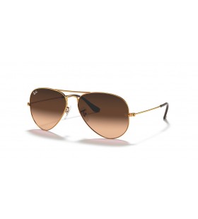 Ray-Ban Aviator rb3025-Gradient M (55 - 14) / lentile Roz È™i Bej cadru ochelari de Soare