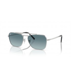 Ray-Ban RB3636 Nou Caravana XL (58 - 15) / lentile Albastre È™i Argint cadru ochelari de Soare