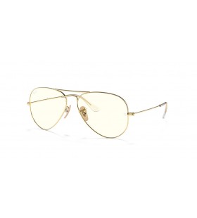 Ray-Ban Aviator rb3025-Clar Evolua XL (58 - 14) / lentile Gri și Aur cadru ochelari de Soare