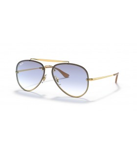 Ray-Ban RB3584N Blaze Aviator M (58 - 13) / lentile Albastre și ramă de Aur, ochelari de Soare