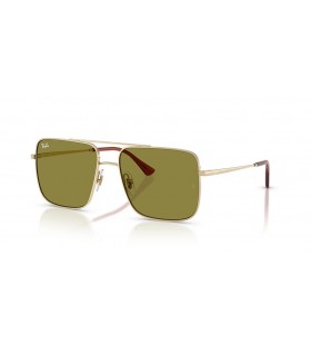 Ray-Ban RB3758 Ari Bio pe Baza de L (56 - 16) / lentile Verzi È™i ramÄƒ de Aur, ochelari de Soare