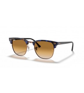 Ray-Ban RB3016 Clubmaster Fleck L (51 - 21) / lentile Maro si Maro cadru ochelari de Soare