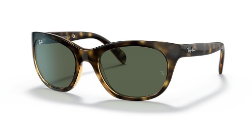 Ray-Ban RB4216 L (56 - 20) / Zelené šošovky a Korytnačka rámom slnečné Okuliare