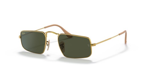 Ray-Ban RB3957 Julie S (49 - 20) / Zelené šošovky a Zlato rámom slnečné Okuliare
