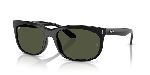 Ray-Ban RB2389 Balorette M (57 - 19) / Zelené šošovky a Čierny rám slnečné Okuliare