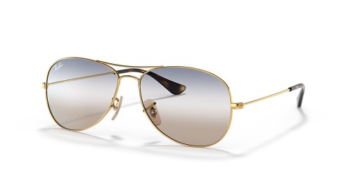 Ray-Ban RB3362 Kokpitu Bi-Gradient M (56 - 14) / Modré šošovky a Zlato rámom slnečné Okuliare