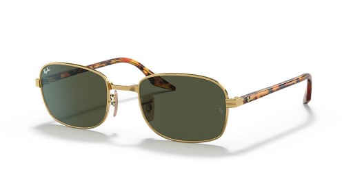 Ray-Ban RB3690 M (54 - 21) / Zelené šošovky a Zlato rámom slnečné Okuliare