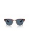 Ray-Ban RBR0504S Clubmaster Reverzné L (54 - 21) / Modré šošovky a Zlato rámom slnečné Okuliare