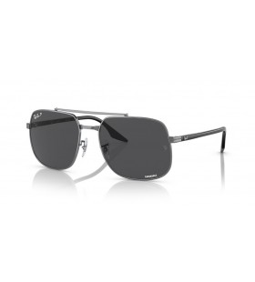 Ray-Ban RB3699 L (59 - 18) / Šedá šošovky a Strieborný rám slnečné Okuliare