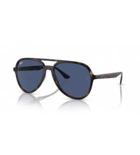 Ray-Ban RB4376 L (57 - 16) / Modré šošovky a Korytnačka rámom slnečné Okuliare