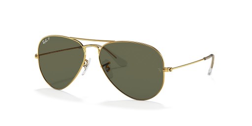 Ray-Ban RB3025 비행전 XL(58-14)/녹색 렌즈 및 프레임이 금 선글라스