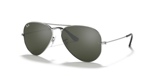 Ray-Ban RB3025 비행 Mirror XL(58-14)/렌즈 회색과 은색 구조 색안경