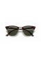 Ray-Ban RB3016Clubmaster 클래식 M(49-21)/녹색 렌즈와 거북이는 프레임 선글라스