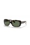 Ray-Ban RB4101 재키 오 M(58-17)/녹색 렌즈와 거북이는 프레임 선글라스
