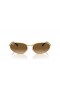 Ray-Ban RB3734XL(59-18)/브라운 렌즈 및 프레임이 금 선글라스
