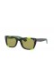 Ray-Ban RB2248 카리브 녹색 Fluo S(52-22)/녹색 렌즈 및 프레임 검 선글라스