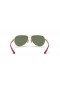 Ray-Ban RB8313M Scuderia 페라리 컬렉션 XL(61-13)/녹색 렌즈 및 프레임이 금 선글라스