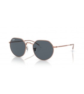 Ray-Ban RB3565 잭 금 M(51-20)/블루 렌즈와 분홍색 구조 색안경
