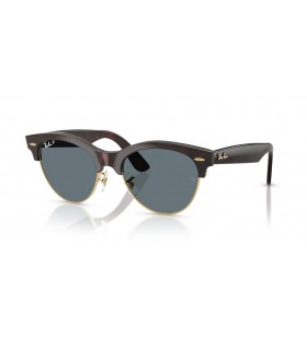 Ray-Ban RB2341Clubmaster 방법 M(51-19)/블루 렌즈와 하바나 구조 색안경
