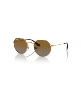 Ray-Ban RB9565S 잭 아이 M(47-19)/브라운 렌즈 및 프레임이 금 선글라스