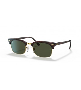 Ray-Ban RB3916Clubmaster 스퀘어 전설 금 M(52-21)/녹색 렌즈와 거북이는 프레임 선글라스