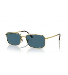 Ray-Ban RB3717XL(57-18)/블루 렌즈 및 프레임이 금 선글라스