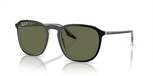 Sunčane naočale Ray-Ban RB2203 L (55-20) / SA zelenim staklima i crni okvir