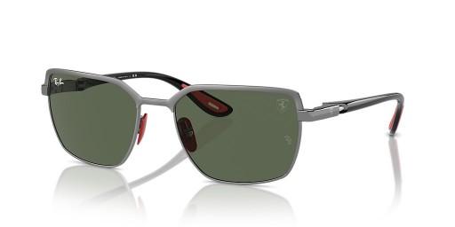 Sunčane naočale Ray-Ban RB3743M Scuderia Ferrari Collection XXL (58-19) / SA zelenim staklima i siva okviri
