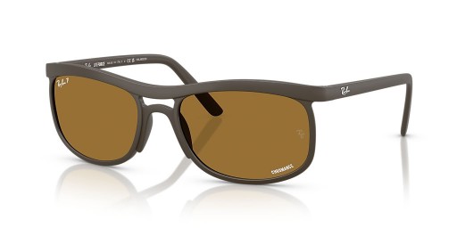 Sunčane naočale Ray-Ban RB4452CH Chromance Liteforce XL (56-20) / SA smeđim staklima i smeđe okvir