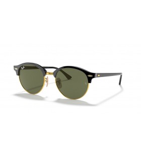 SunÄane naoÄale Ray-Ban RB4246 Clubround Classic M (51-19) / Sa zelenim staklima i crni okvir