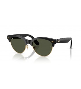 Sunčane naočale Ray-Ban RB2341 Clubmaster Way L (54-19) / Sa zelenim staklima i crni okvir