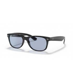 SunÄane naoÄale Ray-Ban RB2132F New Wayfarer Classic M (55-18) / S plavim staklima i crni okvir