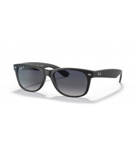 Sunčane naočale Ray-Ban RB2132F New Wayfarer Classic M (55-18) / S plavim staklima i crni okvir
