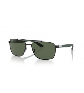 Sunčane naočale Ray-Ban RB3701 XXL (59-17) / SA zelenim staklima i crni okvir