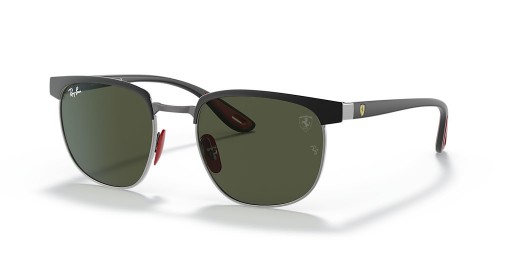 Ray-Ban RB3698M Scuderia Ferrari Collection L (53 - 20) / Gröna linser och Svart ram Solglasögon