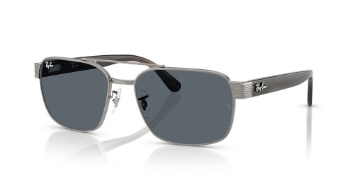 Ray-Ban RB3751 L (58 - 17) / Blå linser och Silver ram Solglasögon