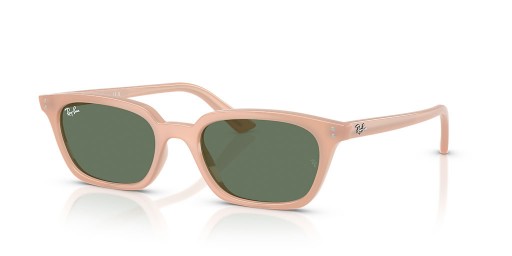 Ray-Ban RB4456 Zaya Bio-Baserade XXS (50 - 19) / Gröna linser och Rosa ram Solglasögon